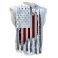 thumbnail image 2 of kpoplk American Flag Tank Tops for Men 4th of July Shirts Sleeveless Muscle Tank Top Graphic 1776 Gym Workout Patriotic Tank Top(White,XL), 2 of 4