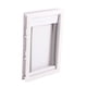 thumbnail image 5 of Imán de plástico para puerta de mascotas de PVC, puerta de cierre automático, accesorio de seguridad bidireccional para gato y perro, color blanco L, 5 of 5