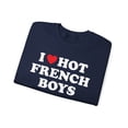 thumbnail image 3 of French France Wife Girlfriend Husband Sweatshirt Gifts Crew Neck Shirt Long, 3 of 5