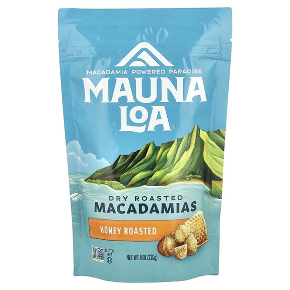 Dry Roasted Macadamias, Honey Roasted, 8 oz (226 g), Mauna Loa