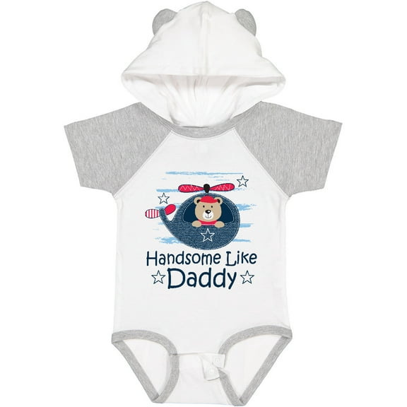 Inktastic Handsome Like Daddy for Boy Boys Baby Bodysuit