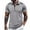 Grey, variant on Men's Shirts European Solid Color Lapel Button Open Collar Comfortable Business Casual Short Sleeve Shirt Loose Fit Stylish Breathable Soft Fabric Men's Oversized Tshirts Workout T-Shirt