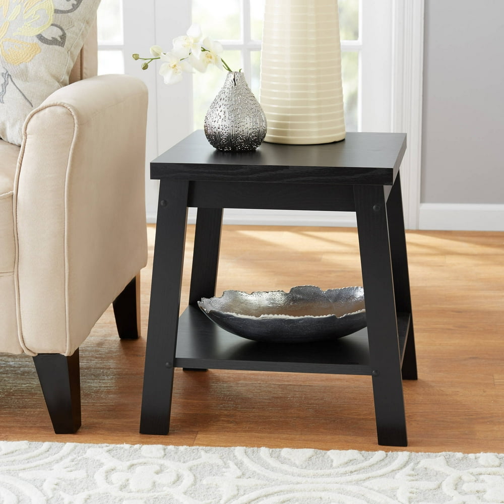 Mainstays Logan Side Table, Blackwood Finish