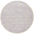 thumbnail image 2 of Safavieh Cambridge Collection CAM123C Handmade Wool Area Rug, 4' Round, Lavender/Ivory, 2 of 3