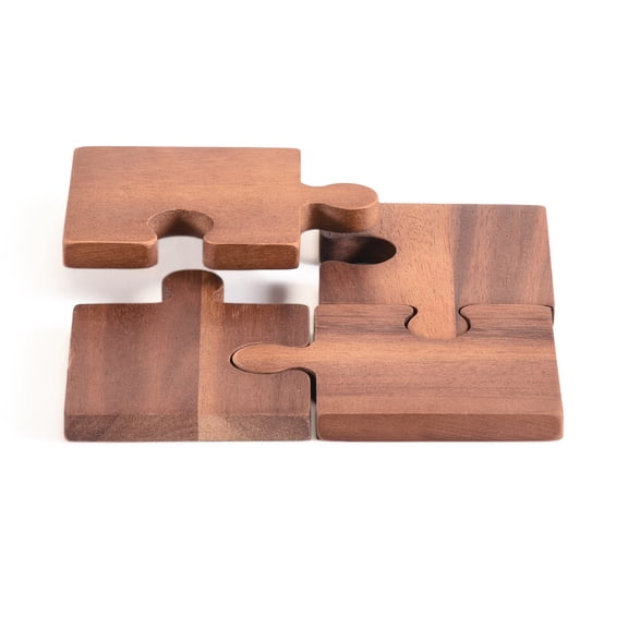 Kalmar Home Puzzle Piece Coasters -s/4