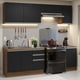 thumbnail image 2 of Cocina Integral con Acessorios 240cm Glamy Marrón/Negro, 2 of 5