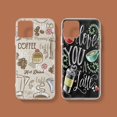 thumbnail image 4 of 53JOT Coffee Time Diseño Gráfico Funda Transparente Suave Compatible Con Tecno Camon 18 18T 18P Premier Anti-Caída Absorción De Golpes Cubierta, 4 of 4