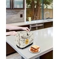 thumbnail image 3 of Bees Branches Toaster Cover 4 Slice, Large Kitchen Appliance Covers, Farmhouse Spring Botanical Elegant Toaster Oven Cover with Loop, Bread Machine Cover Polyester Dust Cover Protection, 3 of 4