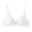 A45-White, variant on Women's Cotton Soft Cup Bra – Wire-Free with Seamed Design for Extra Support(Black,90C)