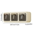thumbnail image 3 of Kadlawus Under $5 ! 3 Compartment Spice Jar Organizer with Spoon Kitchen Countertop Storage Container for Pepper Salt Seasoning Herbs, 3 of 7