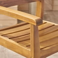 thumbnail image 3 of Jaxson Outdoor Rustic Acacia Wood Barstool (Set of 4), Teak, 3 of 6
