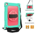 thumbnail image 4 of FIEWESEY Case for Lenovo Tab M10 Plus 3rd Gen 10.6 Inch,Shoulder Strap Hand Strap Rotatable Stand Kids Shockproof Cover for Lenovo Tab M10 Plus 3rd Gen 2022+Screen Protector(Green/Pink,1 Pcs), 4 of 7