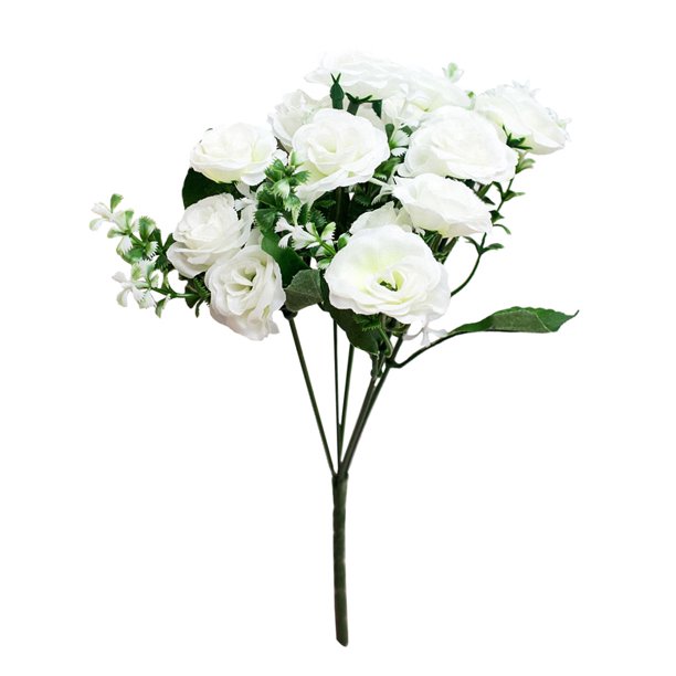Kearding Mini flor de rosa artificial, tela de simulación, rama de flor, decoración falsa, rojo clarete Flores artificiales No.01 Kearding HA7331-01B