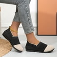 thumbnail image 5 of Women's Knit Flat Shoes Lightweight Comfortable Loafers Women Footwear Slip On Casual Breathable Mesh Walking Shoes Round Toe Mesh Flat, 5 of 6