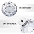 thumbnail image 4 of 25pcs 30mm Diamond Shape Crystal Drawer Handles Silver Base Dresser / Glass Cabinet Decorative Handles, 4 of 5