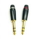 thumbnail image 1 of Convertidor Adaptador HiFi Chapado en de 3,5 mm con Conector Hembra Equilibrado A Conector Macho TRS de 1/4 6,35 mm, 1 of 5