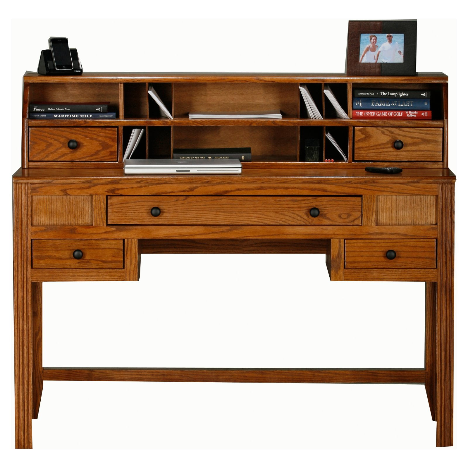 Eagle Furniture Oak Ridge Customizable Writing Desk With Optional