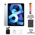 thumbnail image 1 of Pre-Owned Apple iPad Air 4 A2324 (WiFi + Cellular Unlocked) 64GB Sky Blue Bundle with Case, Wireless Earbuds, Tempered Glass Screen Protector, 1 of 5