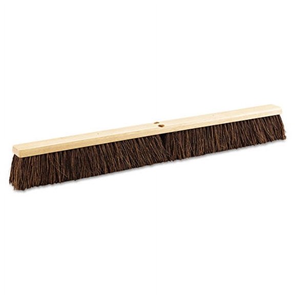 Floor Brush Head, 3.25" Brown Palmyra Fiber Bristles, 36" Brush | Bundle of 2 Each