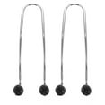 thumbnail image 1 of 2PCS Car Back Seat Hook Stainless Steel Rhinestone Double Hook Storage Hanger, 1 of 8