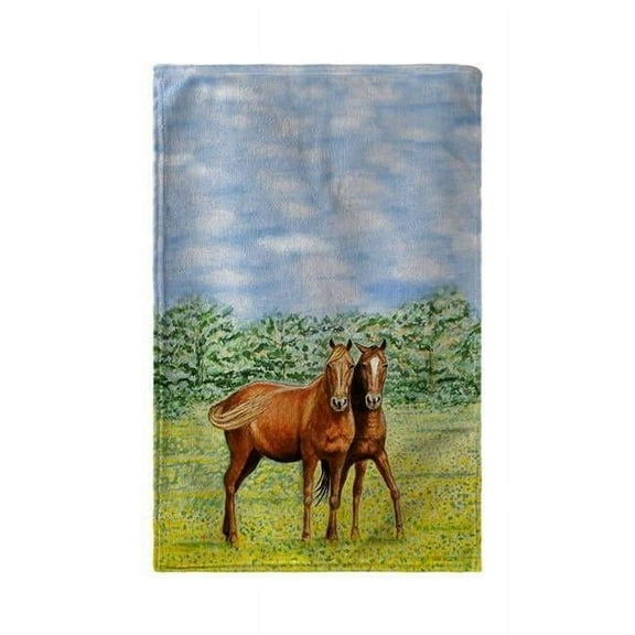 Betsy Drake BT057 Two Horses Beach Towel - 30 x 50 in.