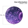 thumbnail image 2 of Disketp Purple Bubble Abstract Art Funny Coasters,4 Pcs Leather Coasters with Holder, Perfect Housewarming Hostess Gifts,Protect Furniture from Water Marks Scratch and Damage-Round Shape, 2 of 6