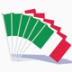 thumbnail image 1 of Banderas de mano AhfuLife Italia, 15 piezas, 14 x 21 cm, con asta, 1 of 6