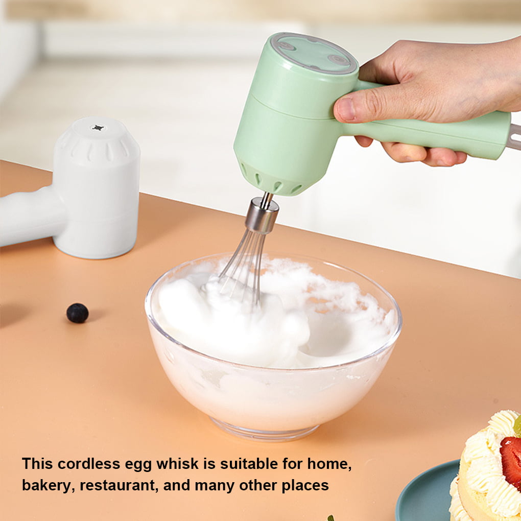 Mittory 3 In 1 Food Chopper & Hand Mixer,Handheld Whisk Electric Household  Mini Handheld Small Baking Wireless Charging Whipped Cream Stirring Stick