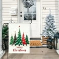 thumbnail image 6 of Merry Christmas Garden Flag, 12x18 Inch Double Sided Outside Christmas Decoration Snowman Elk Xmas Outdoor Flag, Christmas Trees House Flag, Winter Festive Holiday Yard Decor, 6 of 6
