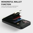 thumbnail image 2 of Mantto for iPhone 16 Plus Back Wallet Case with Card Holder, Magnetic Clasp 3 Card Slots RFID Blocking Premium PU Leather Shockproof Anti-Scratch Wallet Phone Case for iPhone 16 Plus, Black, 2 of 7