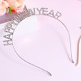 thumbnail image 2 of 2PCS Delicate Letter Rhinestone Headbands Decorative HAPPY NEW YEAR Hair Hoops, 2 of 9