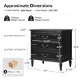 thumbnail image 5 of Farmhouse 3-Drawer End Table with Tray Storage and Charging Station for Sofa, Recliner or Chair, 5 of 8
