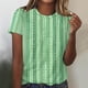 thumbnail image 1 of Fiudx Camisas para Mujer Camiseta de Manga Corta con Cuello Redondo y Estampado Informal para Mujer, 1 of 4