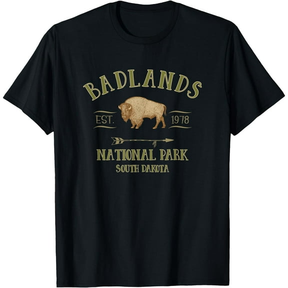 BADLANDS NATIONAL PARK South Dakota Bison Unisex T-Shirt for Men Women Kids Toddler