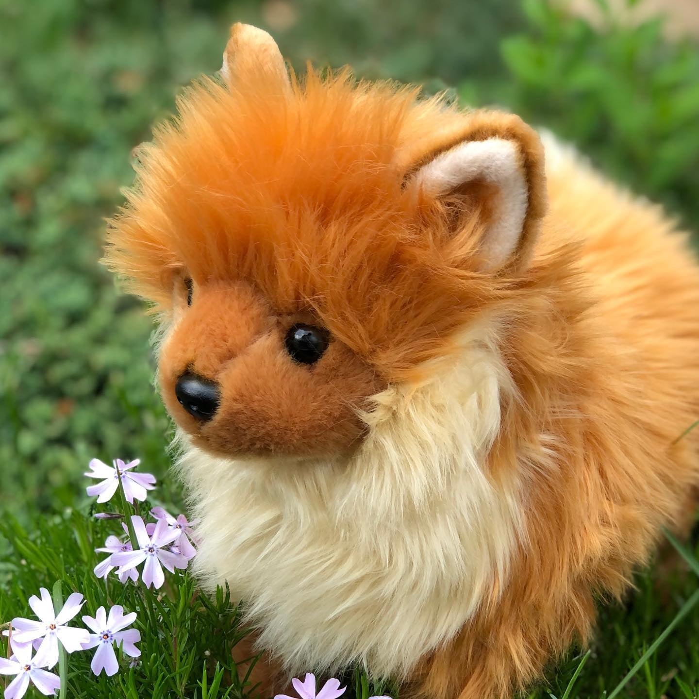 Realistic Simulation Dog Toy Plush Pomeranian Toy Doll Stuffed Animal Kids 2020 
