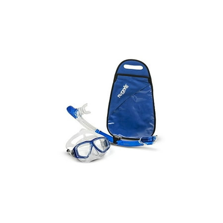Mask Dry Top Snorkel ProDive Dry Top Snorkel Set with Tempered Glass Diving Mask, Watertight and Anti-Fog Lens and Waterproof Gear Bag ()
