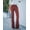 Brick Red, variant on Women's Corduroy Flare Pants Elastic Waist Bell Bottom Trousers Fall Pants