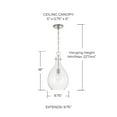 thumbnail image 4 of Capital Lighting 349011MB Brentwood 10" Wide Mini Pendant - Black, 4 of 7