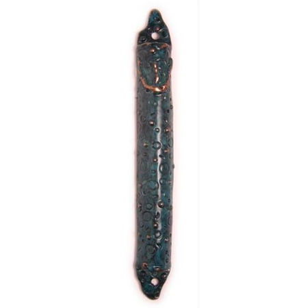 Judaica Kingdom AN-MMB1-7 Metal Mezuzahs - Blue Mediterranean Mezuzah by Aliza Black