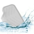 thumbnail image 5 of Soap Dish Soap Cleaning Storage Keep Soap Dry for Home Bathroom Kitchen Silicone Light Gray 13.5x10.5cm, 5 of 6