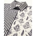 thumbnail image 4 of Moomaya Women's Printed Button Down Shirt Dress, Cuffed Sleeves Collared Dress, 4 of 8