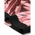 thumbnail image 5 of INSPIRE CHIC Blouson Bomber à Fermeture à Glissière Léger Métallique à Col Montant Holographique pour Femme Roses m, 5 of 5