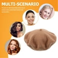 thumbnail image 4 of FESTFENDS Sombrero Boina De Mezcla De Para Mujer Color Y Para Ocasiones Casuales, 4 of 6