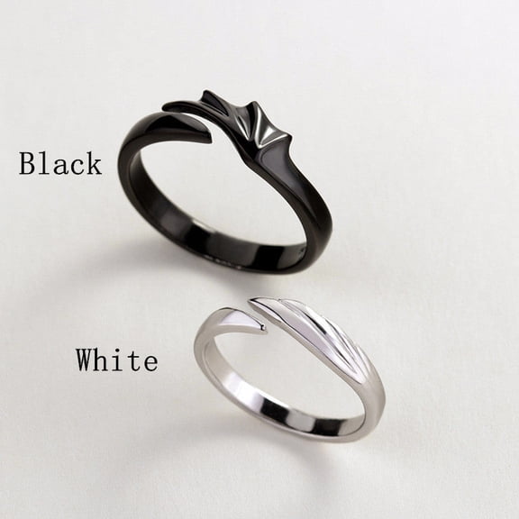 Couple Rings Set 925 Sterling Silver Personalized Matching Rings for Him and Her Adjustable Bands European American