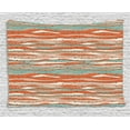 thumbnail image 1 of Abstract Tapestry, Contemporary Pastel Tone Horizontal Waves Ornamented with Half Circular Spots, Wall Hanging for Bedroom Living Room Dorm Decor, 60W X 40L Inches, Multicolor, by Ambesonne, 1 of 2