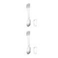 thumbnail image 1 of Bewildely Spork multifuncional de acero inoxidable 5 en 1 cuchara abridor de botellas cubiertos integrados utensilios de Picnic para acampar al Type2 NO2, 1 of 6