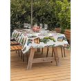 thumbnail image 3 of Outdoor Tablecloth with Umbrella Hole for Patio/Picnic/Party/Camping, Tropical Cactus Waterproof Table Cloth Rectangle Table Cover Washable, Spring Summer Potted Plants Watercolor (54"x 80"), 3 of 8