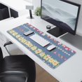 thumbnail image 2 of Long Mouse Pads for Desk,Pioneer Flower Floral Print Pattern Desk Mats on Top Of Desks, Desk Mouse Pad Extra Large with 3mm Non-Slip Base and Stitched Edge for Gaming,Office,Work,Home 31.5"x11.8", 2 of 6