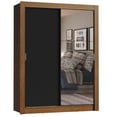 thumbnail image 1 of Ropero Closet Madesa Denver 2 Puertas Corredizas con Espejo Marrón/Negro, 1 of 10