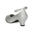 thumbnail image 3 of New Girl Little Angel Tasha-927E Glitter PU Rhinestone Ankle Strap Kiddie Heel, 3 of 5